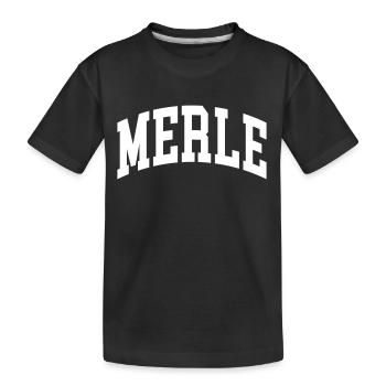 Merle - T-shirt bio Premium Enfant - noir - Devant
