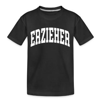 Erzieher - Kinder Premium Bio T-Shirt - Schwarz - Vorne