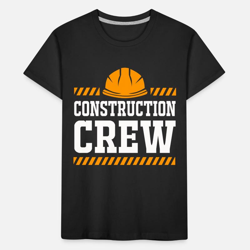 Construction worker construction site Kids' Premium Organic T-Shirt