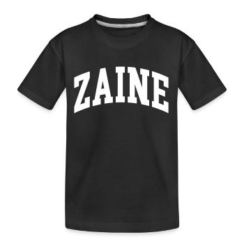 Basket - Kids' Premium Organic T-Shirt - black - Front