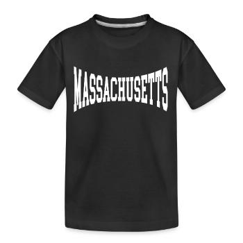 Massachusetts - Kids' Premium Organic T-Shirt - black - Front