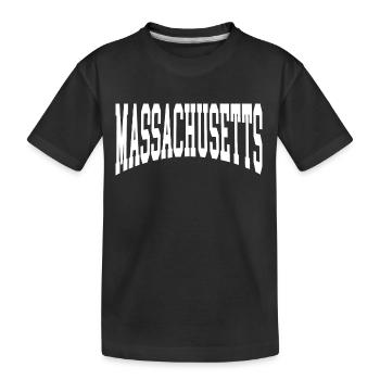 Massachusetts - Kids' Premium Organic T-Shirt - black - Front