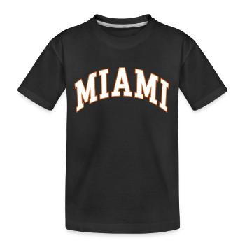 Miami - Kids' Premium Organic T-Shirt - black - Front