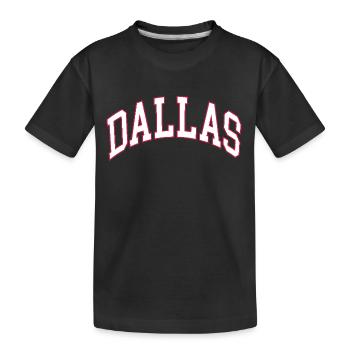 Dallas - Kinder Premium Bio T-Shirt - Schwarz - Vorne