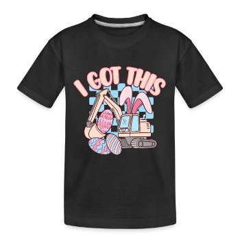 Ostern - Kinder Premium Bio T-Shirt - Schwarz - Vorne
