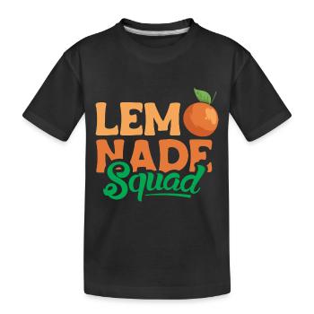 Orange Citrus Limonade Lemonade Crew - Kinder Premium Bio T-Shirt - Schwarz - Vorne