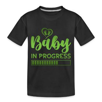 charge de progression du bébé - T-shirt bio Premium Enfant - noir - Devant
