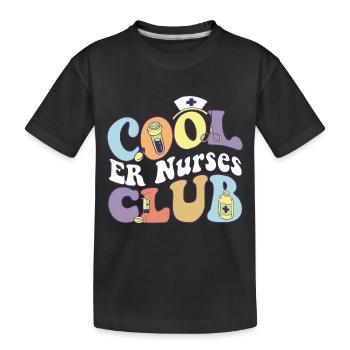 Cool Er Nurses Club Registered Nurse Medical - Kinder Premium Bio T-Shirt - Schwarz - Vorne