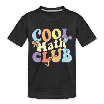 Cool Math Club Professeur de baccalauréat en mathématiques - T-shirt bio Premium Enfant - noir - Devant