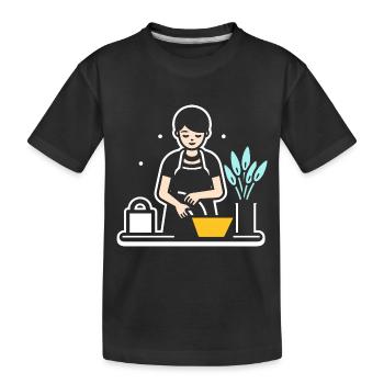 Humou ménage - T-shirt bio Premium Enfant - noir - Devant