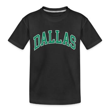 Dallas - Kinder Premium Bio T-Shirt - Schwarz - Vorne