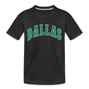 Dallas - Kinder Premium Bio T-Shirt - Schwarz - Vorne