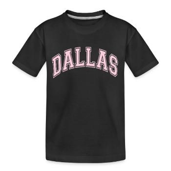 Dallas - Kinder Premium Bio T-Shirt - Schwarz - Vorne