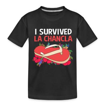 Latina Mom Latino - Kids' Premium Organic T-Shirt - black - Front