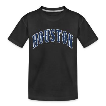 Houston - Kinder Premium Bio T-Shirt - Schwarz - Vorne