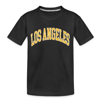 Los Angeles - Kids' Premium Organic T-Shirt - black - Front
