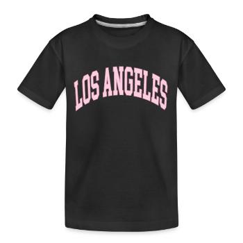 Los Angeles - Kids' Premium Organic T-Shirt - black - Front