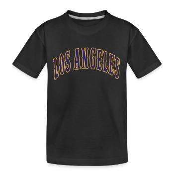 Los Angeles - Kids' Premium Organic T-Shirt - black - Front
