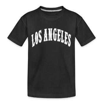 Los Angeles - Kids' Premium Organic T-Shirt - black - Front