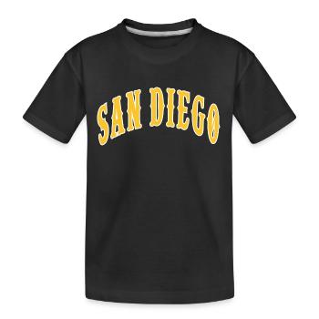 San Diego - Kids' Premium Organic T-Shirt - black - Front