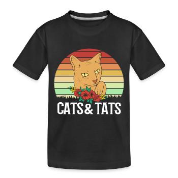 Tattoo Artist Tattoo Artist Tattooed Tattoo - Kids' Premium Organic T-Shirt - black - Front
