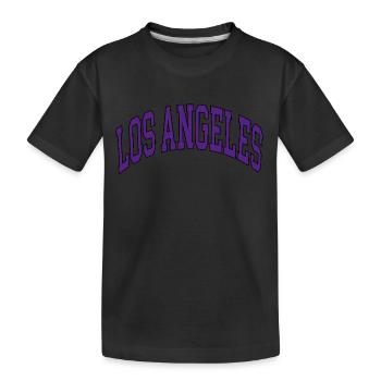 Los Angeles - Kids' Premium Organic T-Shirt - black - Front