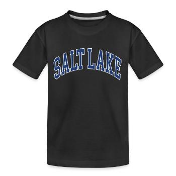 Salt Lake - Kids' Premium Organic T-Shirt - black - Front