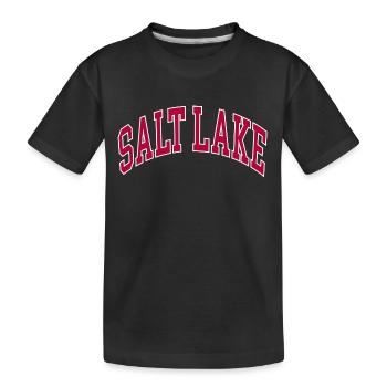Salt Lake - Kids' Premium Organic T-Shirt - black - Front