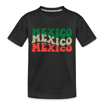Mexico - Kids' Premium Organic T-Shirt - black - Front