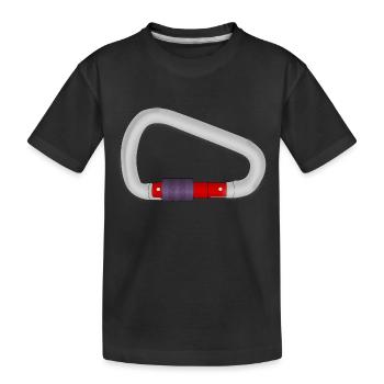 échelle d'escalade vélo échelle montée montagne s - T-shirt bio Premium Enfant - noir - Devant