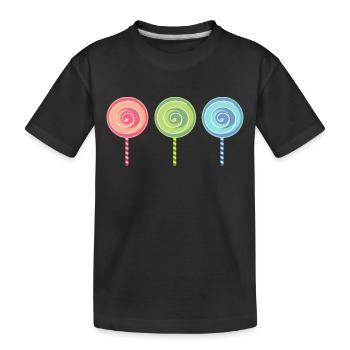 bonbons au chocolat de chocolate94 bonbons - T-shirt bio Premium Enfant - noir - Devant