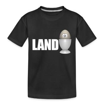 Landei - Kinder Premium Bio T-Shirt - Schwarz - Vorne