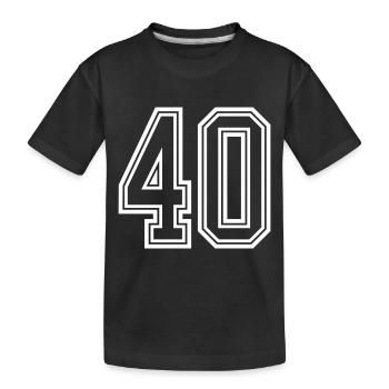 Symbole de 40 chiffres - T-shirt bio Premium Enfant - noir - Devant
