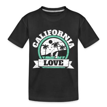 California Love USA État d’Amérique Californien - T-shirt bio Premium Enfant - noir - Devant