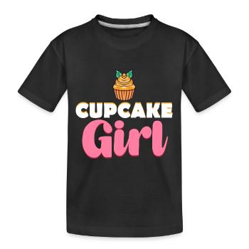 Cupcake Girl - T-shirt bio Premium Enfant - noir - Devant