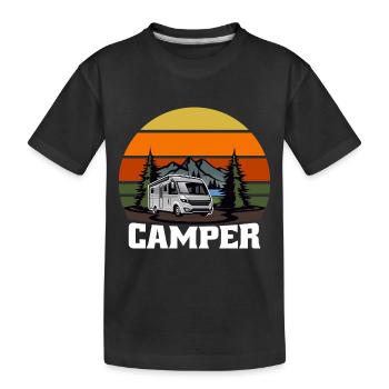 Cadeau Camper Camper Caravan - T-shirt bio Premium Enfant - noir - Devant