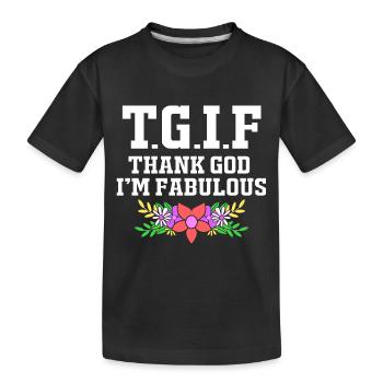 Positivité corporelle - T-shirt bio Premium Enfant - noir - Devant