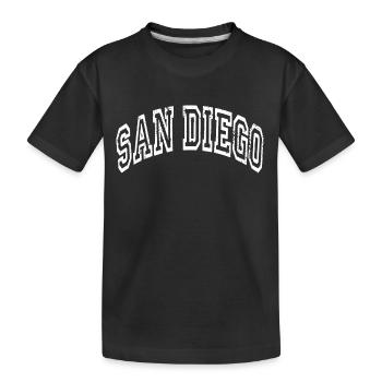 San Diego - Kids' Premium Organic T-Shirt - black - Front