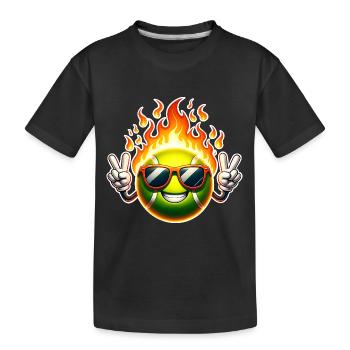 Tennis - Kids' Premium Organic T-Shirt - black - Front