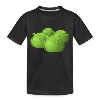 salad salad lettuce halloween vegetables vegetables7 - Kids' Premium Organic T-Shirt - black - Front