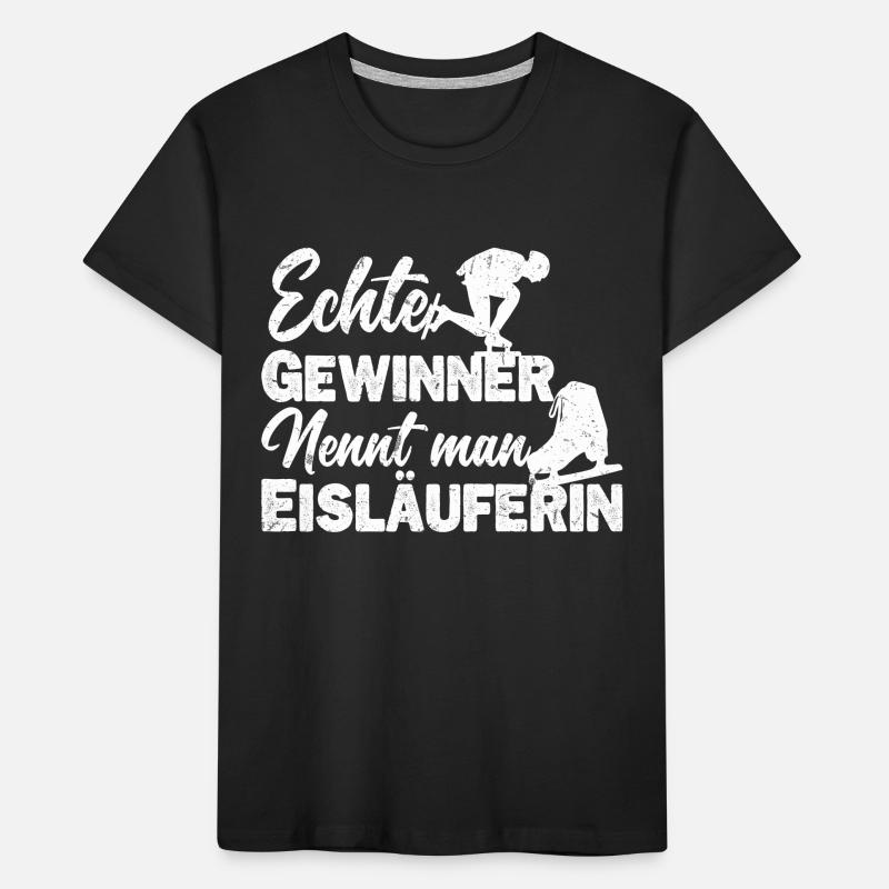 Eisläuferin Eislaufen Eiskunstläuferin Spruch Kinder Premium Bio T-Shirt