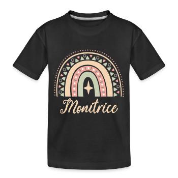 Cadeau Monitrice. Boho Rainbow monitrice. - T-shirt bio Premium Enfant - noir - Devant