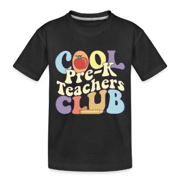 Cool Pre K Teachers Club Enseignant préscolaire - T-shirt bio Premium Enfant - noir - Devant