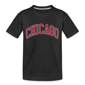 Chicago - Kids' Premium Organic T-Shirt - black - Front