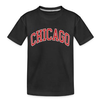 Chicago - Kids' Premium Organic T-Shirt - black - Front