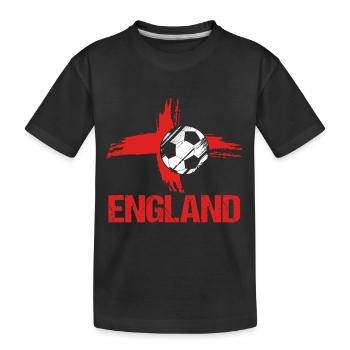 Angleterre Football - T-shirt bio Premium Enfant - noir - Devant