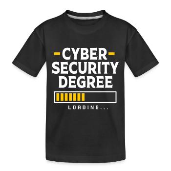 Cybersecurity Cyber Programmierer Hacker - Kinder Premium Bio T-Shirt - Schwarz - Vorne