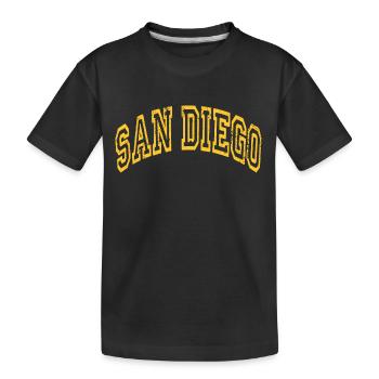 San Diego - Kids' Premium Organic T-Shirt - black - Front