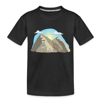 échelle d'escalade vélo échelle montée montagne s - T-shirt bio Premium Enfant - noir - Devant