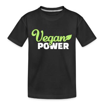 Vegan Power - T-shirt bio Premium Enfant - noir - Devant